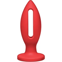 Силиконовая анальная пробка Doc Johnson Kink Lube Luge Premium Silicone Plug 5", 11,43х4,8 см, красный: Для кого Унисекс
