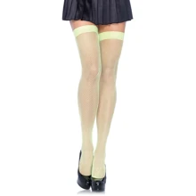 Нейлоновые чулки в сеточку Leg Avenue OS Neon Green: Для кого Для женщин