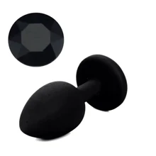 Силиконовая анальная пробка с кристаллом Silicon Black 07 ( размер S ), SKN-SIL-BLACK 07: Для кого Унисекс