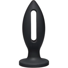 Силиконовая анальная пробка Doc Johnson Kink Lube Luge Premium Silicone Plug 5", 11,43х4,8 см, черный: Для кого Унисекс