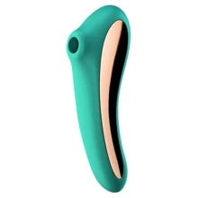 Вакуумный стимулятор с вибрацией Satisfyer Dual Kiss Green: Для кого Для женщин