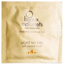 Пробник Bijoux Indiscrets Sachette Light My Fire – Caramel&Sea salt (2 мл): Тип Масло