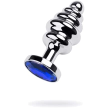 Анальная пробка с кристаллом Toyfa Silver anal plug with blue gem: Для кого Унисекс