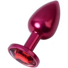 Анальная пробка с кристаллом Metal By Toyfa Burgundy Anal Plug Ruby: Для кого Унисекс