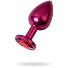 Анальная пробка с кристаллом Metal By Toyfa Burgundy Anal Plug Ruby: Для кого Унисекс