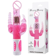 Вибромассажер ротатор с анальным и клиторальным стимулятором PRETTY BUNNY, BW-065005: Для кого Для женщин