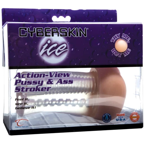 Мастурбатор вагина и анус CyberSkin® Ice Action-View Pussy and Ass Stroker: Назначение Классический
