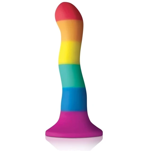 Фалоімітатор Colours - Pride Edition - 6 "Wave Dildo - Rainbow 15.2х3.2 см: Тип Класичні дилдо