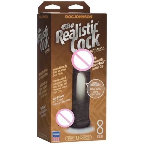 Фаллоимитатор Doc Johnson The Realistic Cock 8 inch Black - ULTRASKYN: Тип Реалистичные