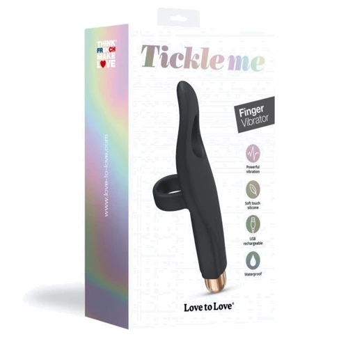 Вибратор на палец Love To Love Tickle me - BLACK ONYX перезаряжаемый: Тип и форма Мини-вибраторы