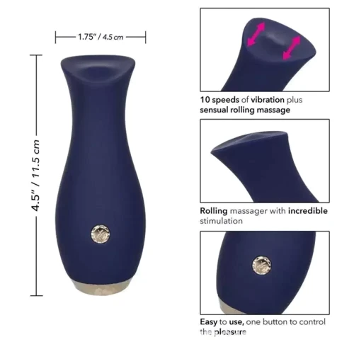 Вібромасажер з імітацією оральних ласок California Exotic Novelties - Chic Tulip: Призначення Кліторальні