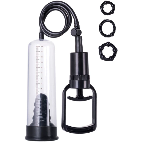 Вакуумная помпа с эрекционными кольцами Toyfa A-Toys Vacuum Рump
