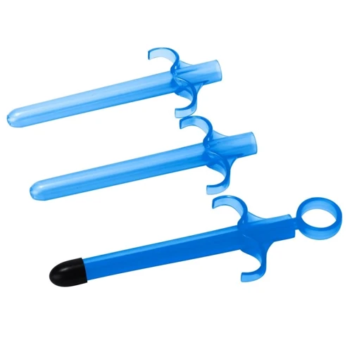 Набор из 3 шприцов для лубрикантов Trinity Vibes Lube Launcher (Set Of 3) (голубой)
