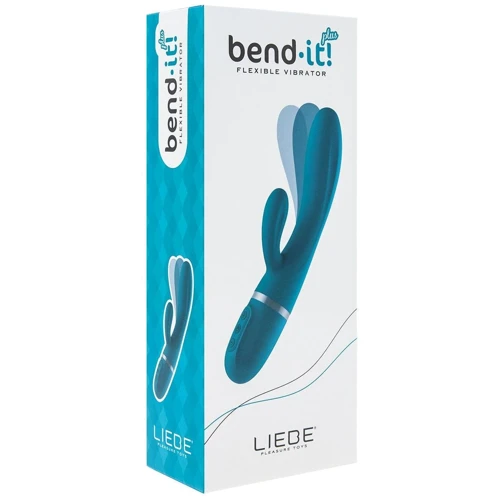 Вибратор-кролик Liebe Bend It Plus Ocean Blue, гибкий, 2 мотора, 10 режимов: Для кого Для женщин