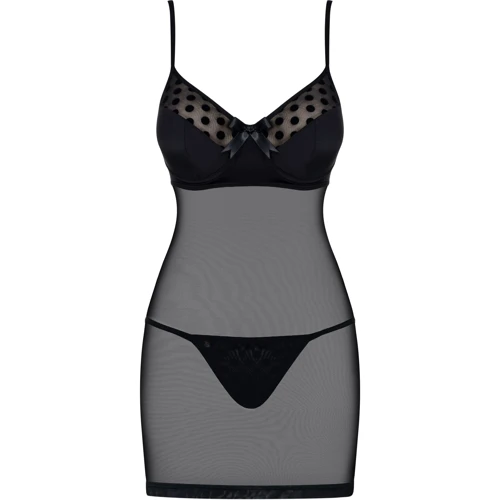 Комплект Obsessive Dotina chemise, S/M фото 3