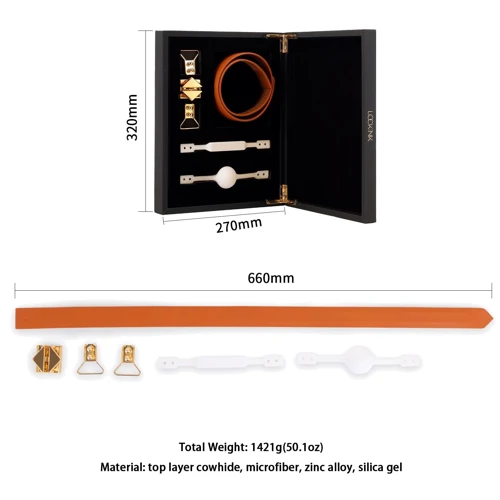 Кожаный кляп с 2-мя насадками LOCKINK Ball-Gag & Gag-bite Set - Brown: Для кого Унисекс