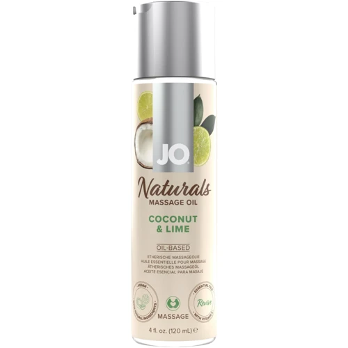 Массажное масло System JO – Naturals Massage Oil – Coconut & Lime с эфирными маслами (120 мл)
