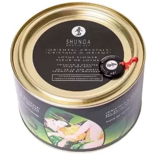 Соль для ванны Shunga Oriental Crystals Bath Salts ORGANIC - Lotus Flower (600 г) соль Мертвого моря фото 8