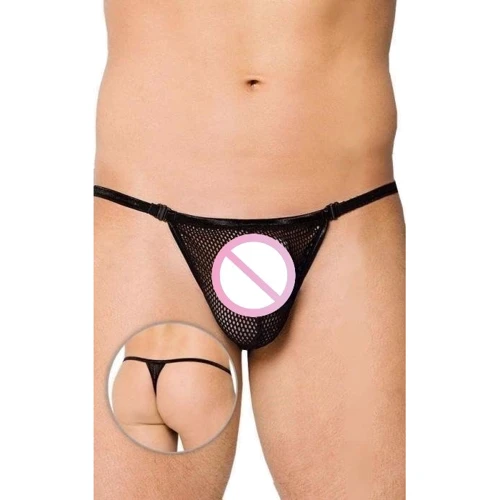 Чоловічі труси SoftLine Thong 4434, S-L (black)