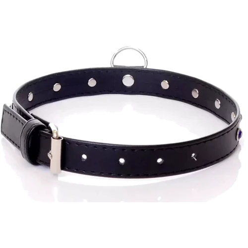 Ошейник с кристаллами Fetish Boss Series - Collar Pink Crystal (BS3300120): Цвет черный