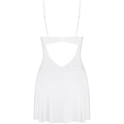 Пеньюар Obsessive Alissium chemise & thong M/L: Материал Полиамид