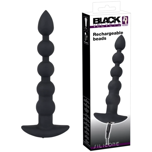 Анальний стимулятор Orion - Black Velvets Rechargeable Beads фото 8