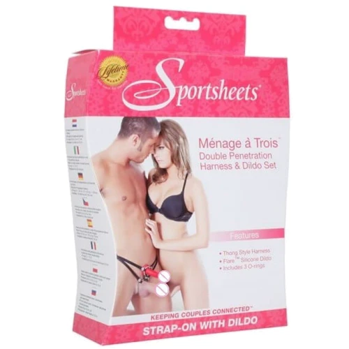 Страпон для подвійного проникнення Sportsheets - Menage a Trois for Two: Для кого для пари