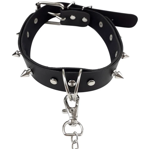 Ошейник с шипами и поводком Art of Sex - Collar Spikes and Leash фото 5
