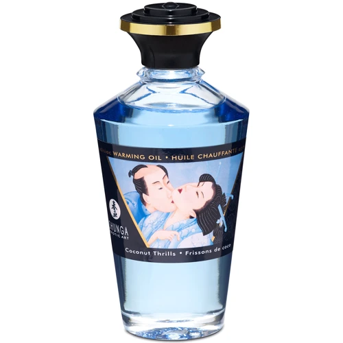 Съедобное согревающее масло Warming Oil Intimate Kisses, 100 мл, кокосовое волнение: Тип Масло