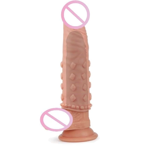 Насадка Pleasure X-Tender Penis Sleeve Flesh Add 2", Flesh: Наявність вібрації немає