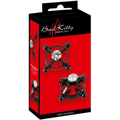 Затискачі для сосків Orion Bad Kitty Nipple Jewellery Вlack фото 6