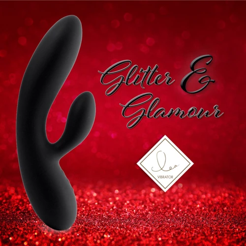 Гнучкий вібратор кролик з двома моторами FeelzToys Lea Rabbit Vibrator Black: Тип і форма Кролик