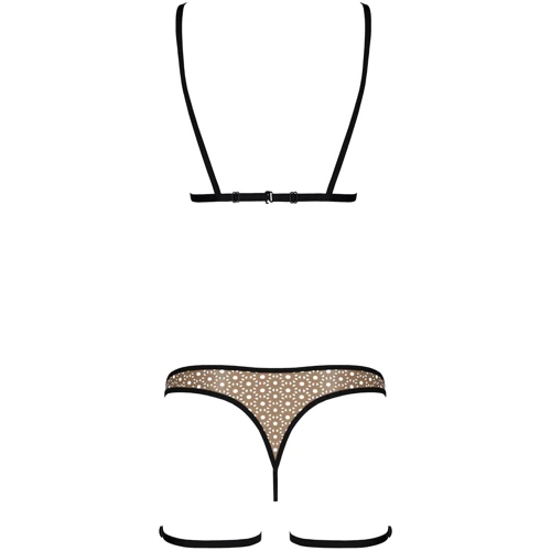 Эротический комплект нижнего белья Passion GABI SET L/XL beige: Применение На тело