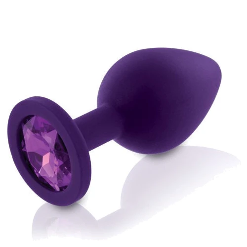 Набор анальных пробок с кристаллом Rianne S: Booty Plug Set Purple: Особенности Водонепроницаемые