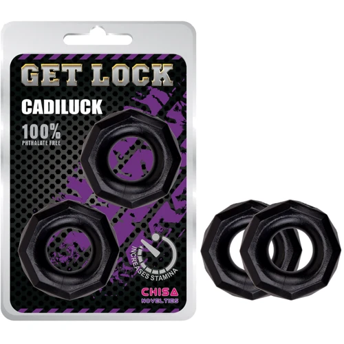 Набор эрекционных колец Chisa Get Lock Cadiluck Black: Производитель CHISA