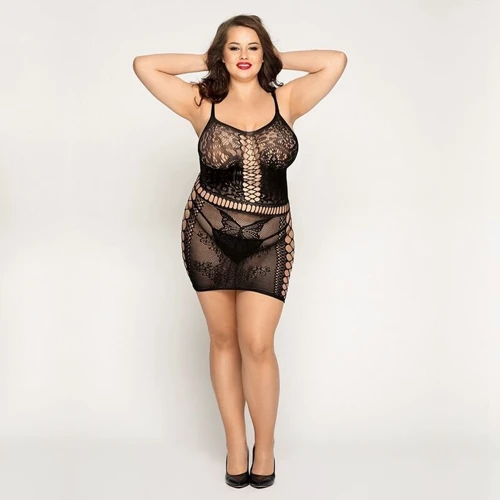 Платье сетка JSY P81168 Plus Size: Размер Универсальный
