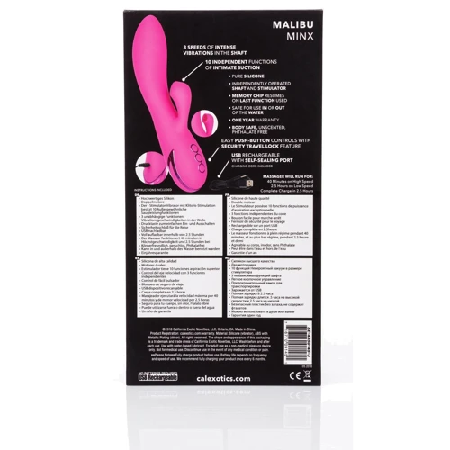 CalExotics Malibu Minx перезаряджається вібратор кролик: Для кого Для жінок