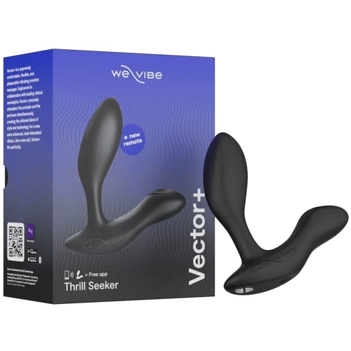 Смарт-вибромассажер простаты We-Vibe Vector+ Charcoal Black: Материал Силикон