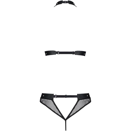 Белье с открытым доступом Passion MOONLIGHT SET Black S/M: Для кого Для женщин