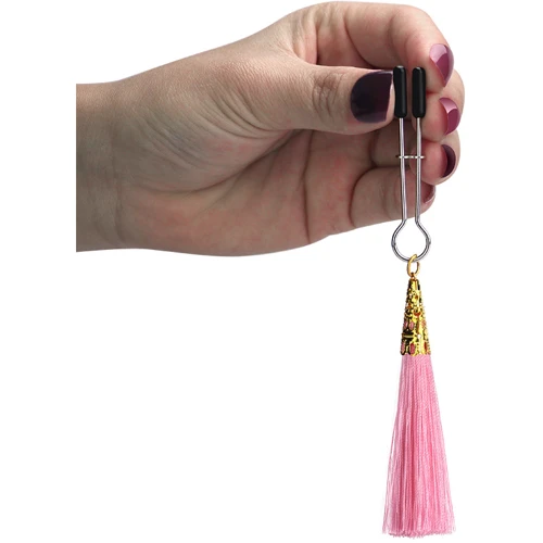 Зажимы для сосков LoveToy Bondage Fetish Glamor Tassel Nipple Clamp Pink: Производитель LOVETOY