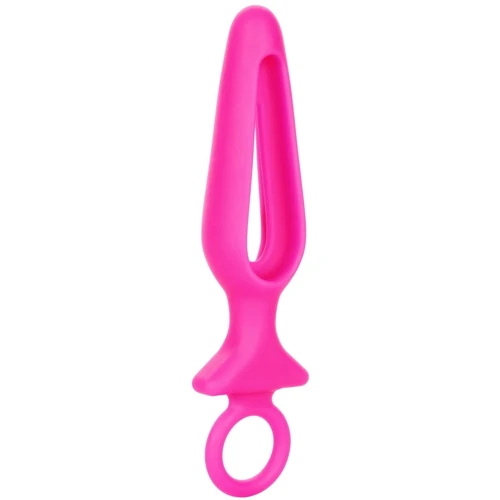Анальная пробка Pipdream Silicone Groove Probe, 10,25х3,25 см, розовый: Наличие вибрации Нет