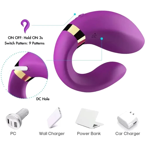 Вибратор Boss Series Couples Vibrator Purple (BS5200030-1): Тип управления На дистанционном управлении