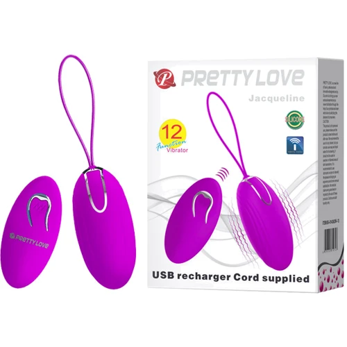 Виброяйцо с пультом ДУ Pretty Love - Jacqueline, BI-014362W-13