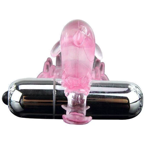 Виброкольцо Love Dolphig Ring Pink Дельфин: Цвет розовый