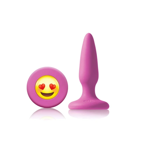 NSNovelties Mojis Mini Plug #ILY маленькая анальная пробка, 7x2 см, розовый