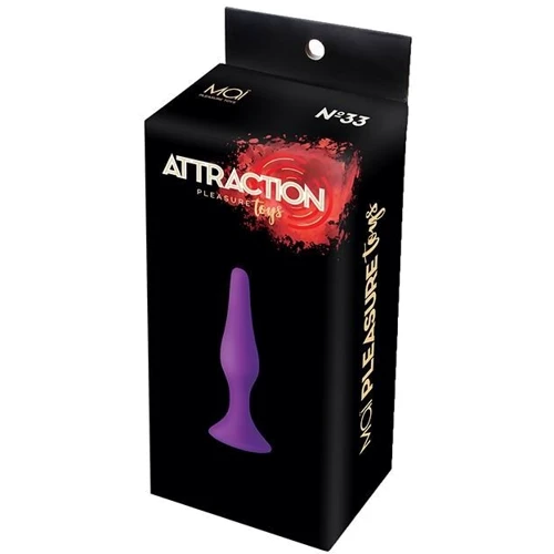 Анальная пробка на присоске MAI Attraction Toys №33 Purple: Наличие вибрации Нет