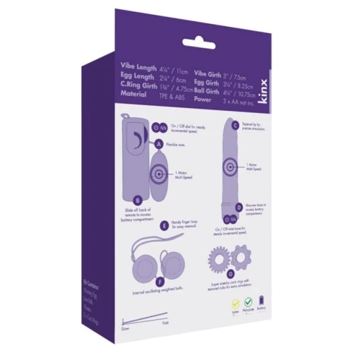 Набор Classic Crystal Couples Kit Kinx: Назначение Вагинальные