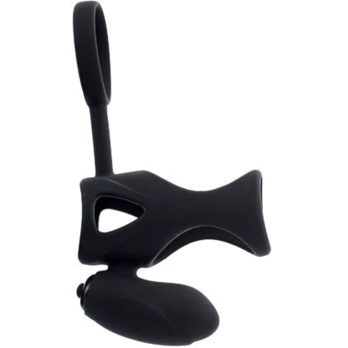 Насадка на пенис с вибрацией Toyfa Black&Red Vibrating Cage Black: Наличие вибрации Есть