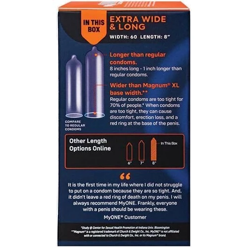 Презервативи MyONE Extra Wide & Long 10 шт: Текстура Гладкие