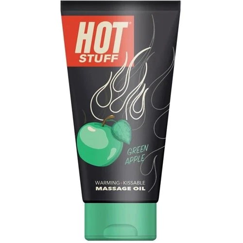 Массажное масло Topco Sales Hot Stuff Warming Oil Green Apple с ароматом яблока, 177 мл